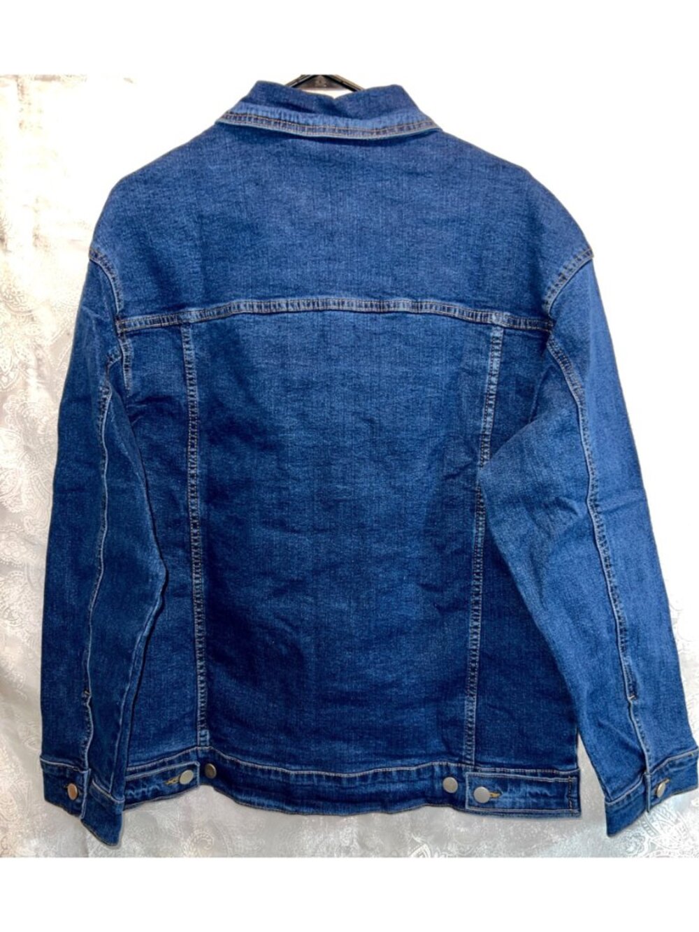 Fashion Denim Blue Jacket With Button Closure & Pockets Small NWT - Picture 2 of 8